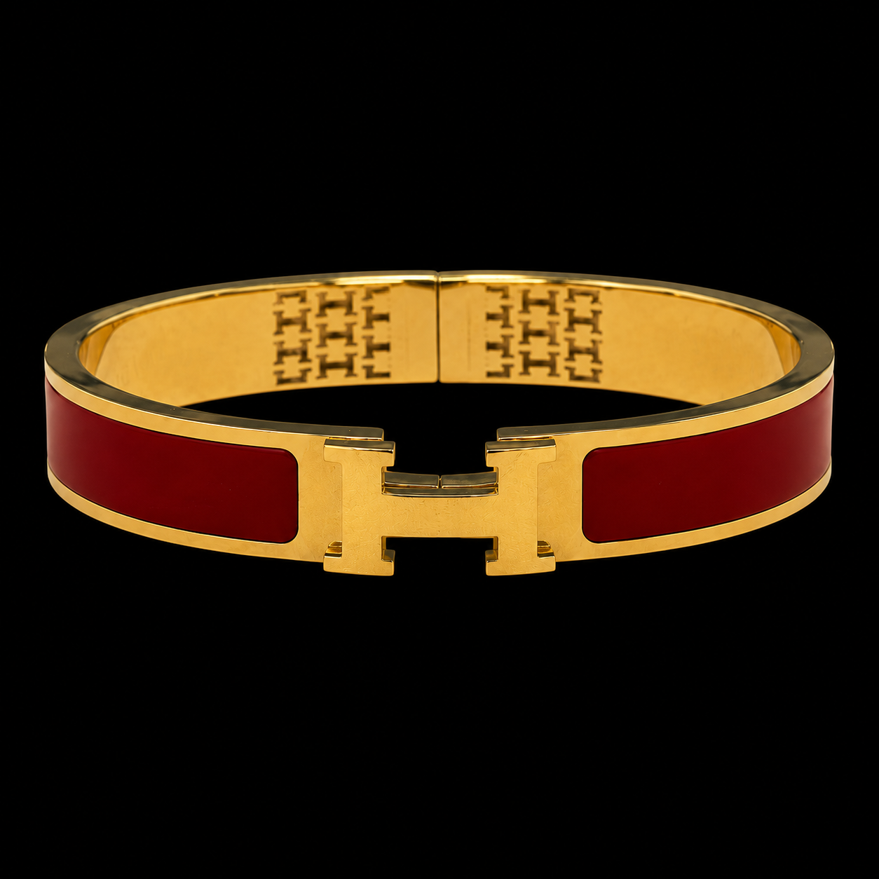 Гривна (Cartier Clic H Red&Gold)